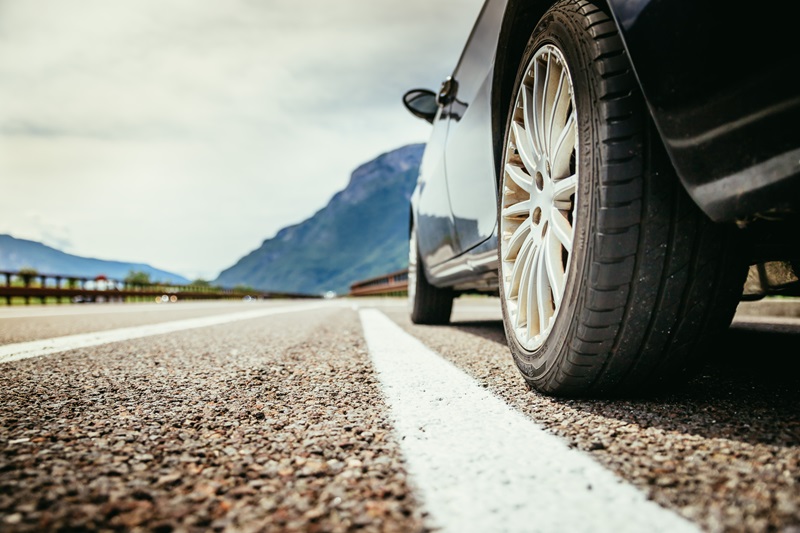 Beginners guide to checking tyre pressure - Car on the road