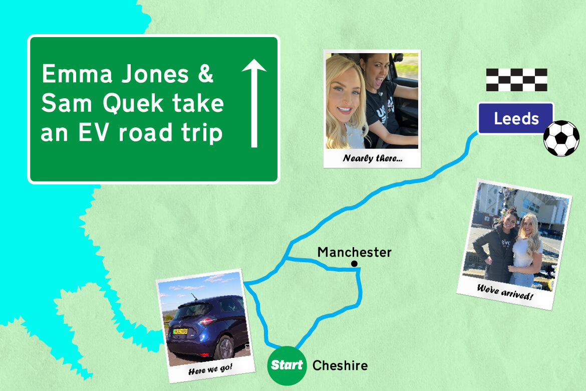Emma Jones & Sam Quek take an EV road trip