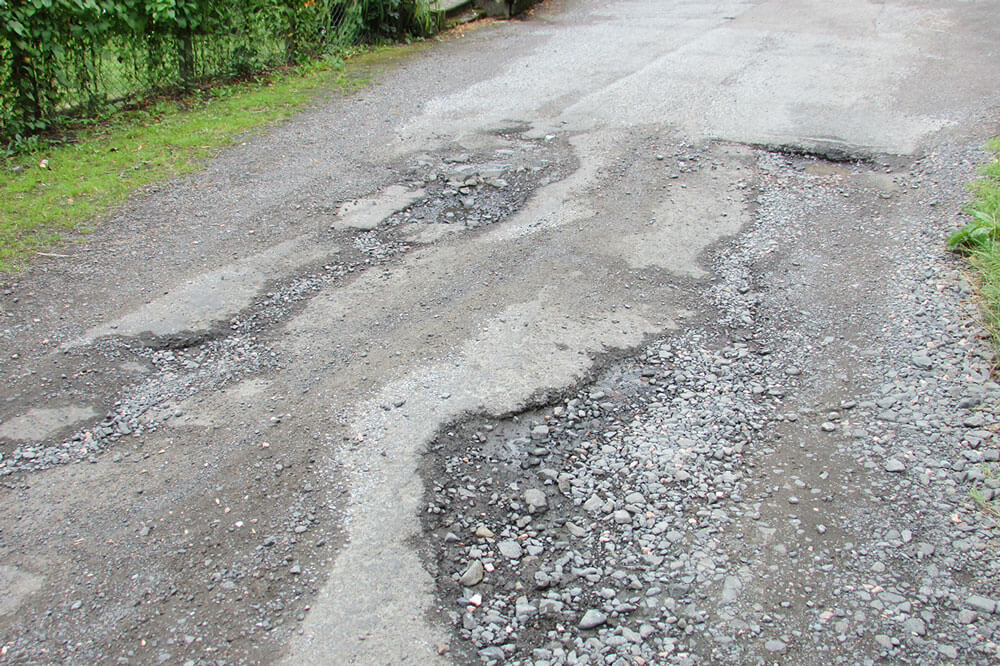 Spring tips potholes