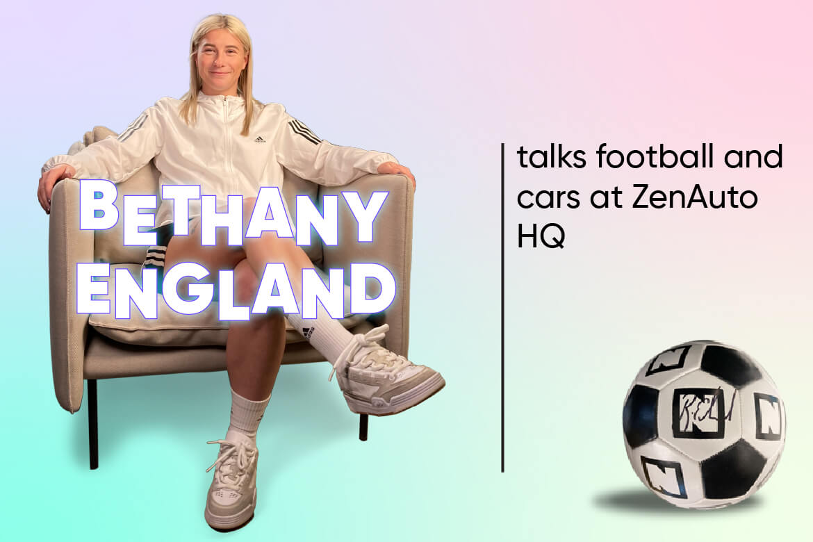 Bethany England talks football and cars at ZenAuto HQ