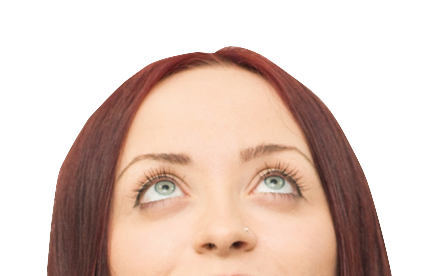 Woman looking up